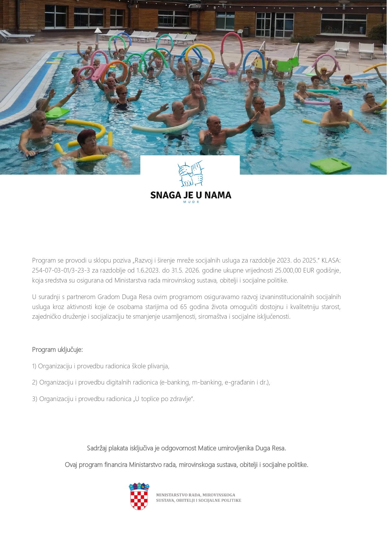 snaga je u nama plakat